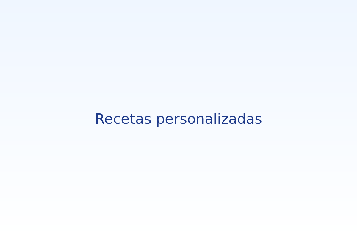 Recetas personalizadas